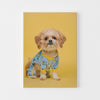 Broderie Diamant - Petit chien en Tee shirt- Kit complet de Diamond Painting avec accessoire