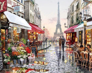 Peinture par numéros - Paris, la ville de l'amour