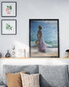 Peinture par numéros - Femme rêveuse en bord de mer